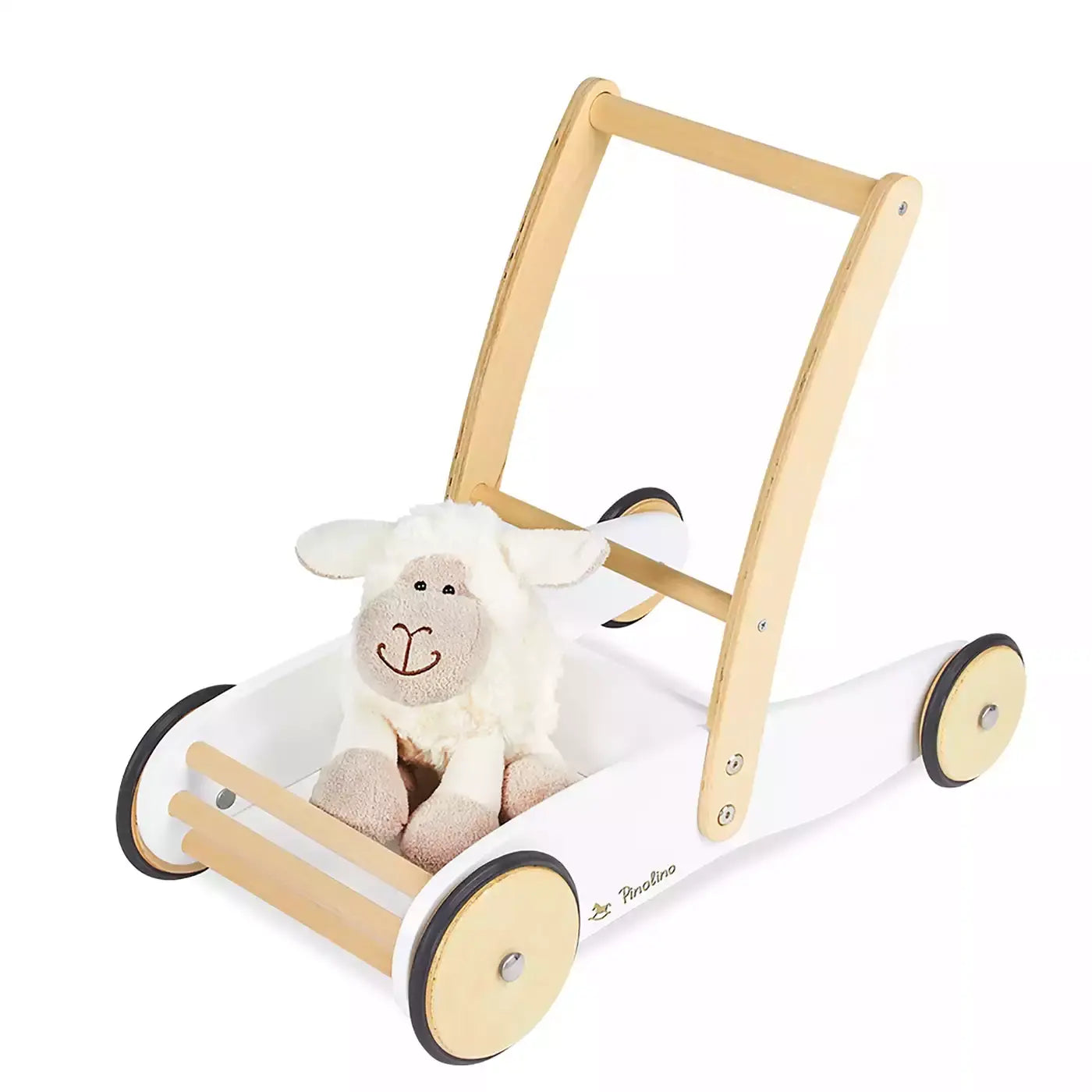 B-Ware Pinolino Lauflernwagen Uli Baby Lauflernhilfe Weiß Buchenholz Bremssystem - 2000577194308