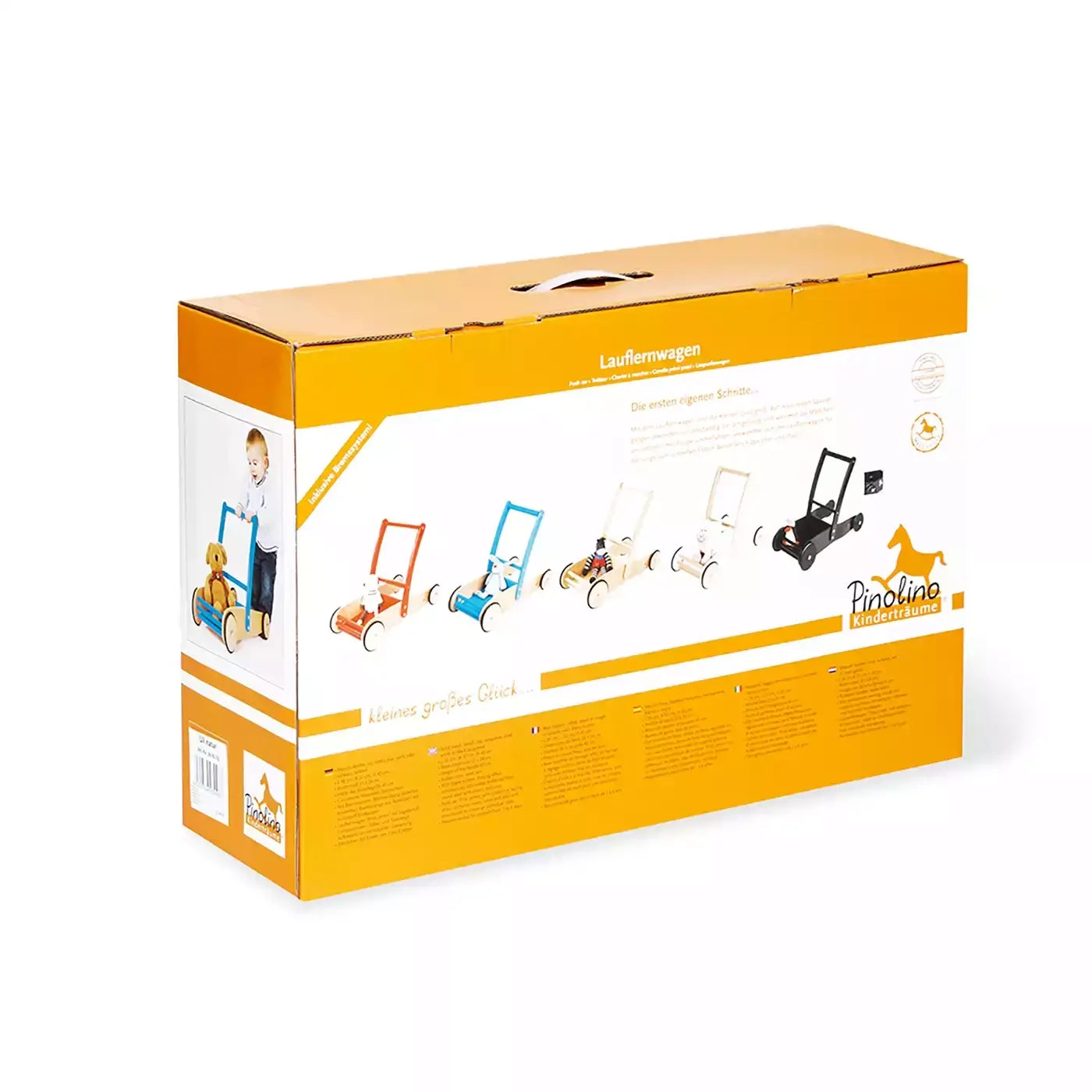 B-Ware Pinolino Lauflernwagen Uli Baby Lauflernhilfe Weiß Buchenholz Bremssystem - 2000577194308