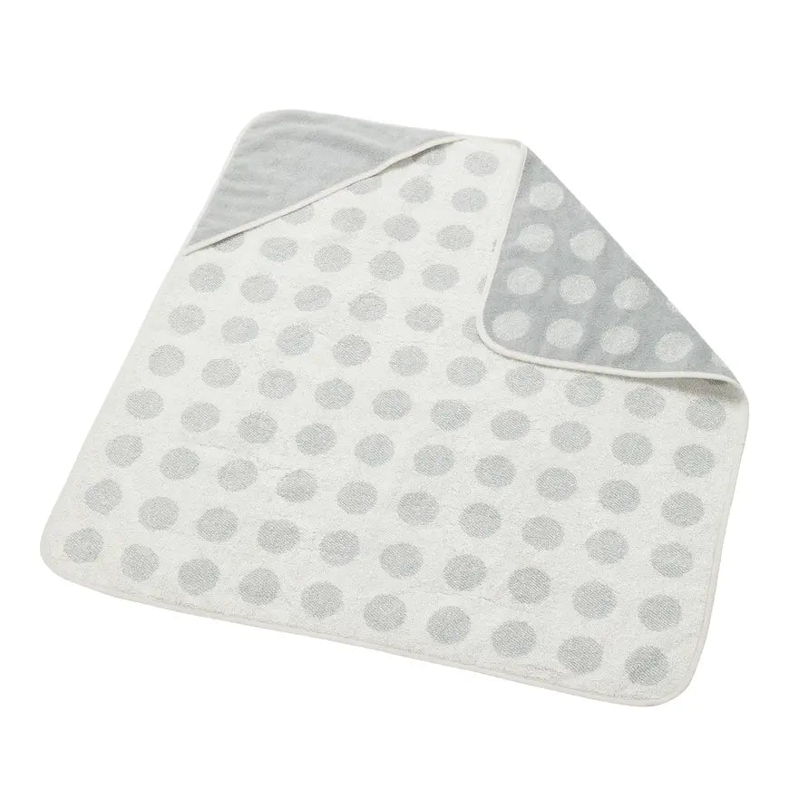 B-Ware Leander Kapuzenhandtuch Badetuch Matty Hoodie Bio Baumwolle Cool Grey Baby - 2000578620905