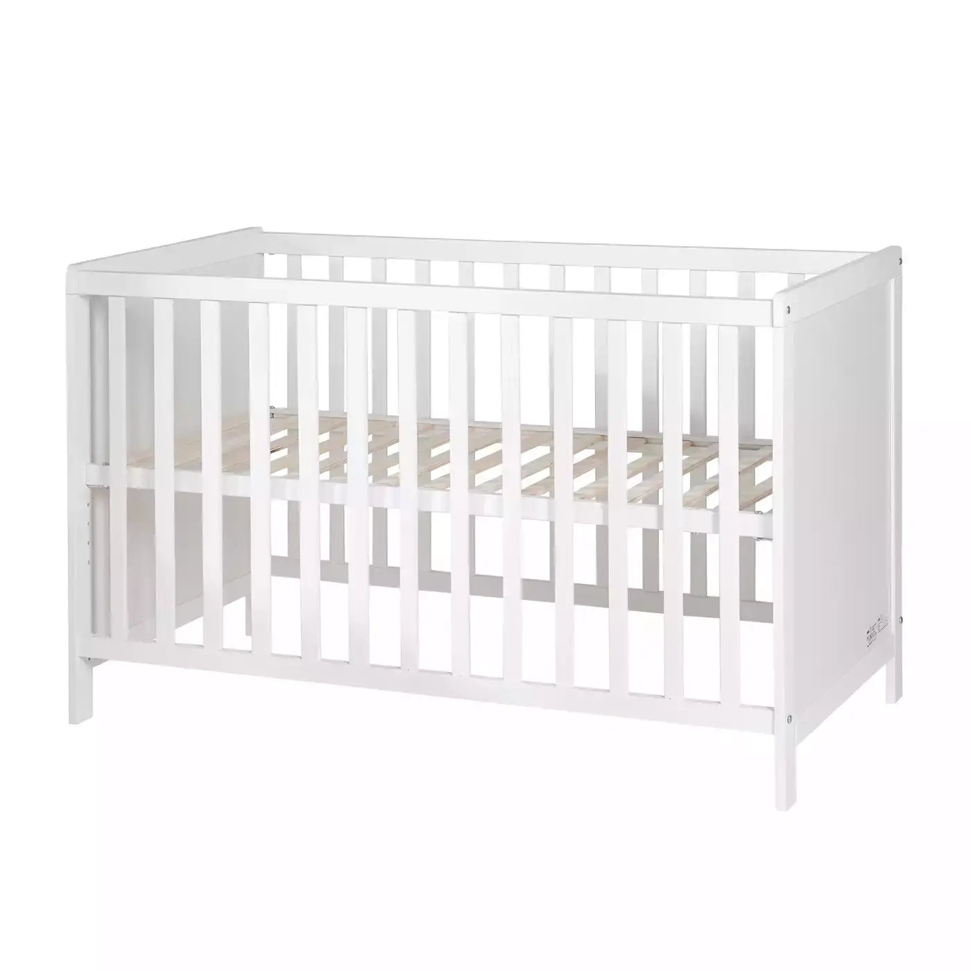 B-Ware Roba Kinderbett Babybett Hamburg Beistellbett Weiß Holz Lattenrost Kinderbett - 2000578862404