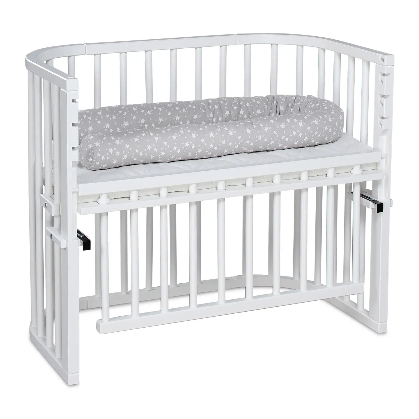 B-Ware Babybay Beistellbett Kinderbett Maxi Comfort Plus Weiß Großes Liegefläche Twins - 2000578977702