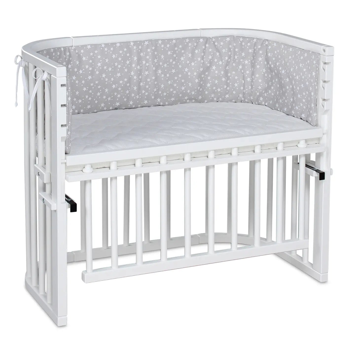 B-Ware Babybay Beistellbett Kinderbett Maxi Comfort Plus Weiß Großes Liegefläche Twins - 2000578977702