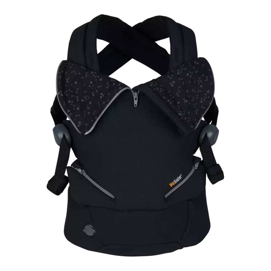 BeSafe Babytrage Tragehilfe Haven Night Premium Leaf Schwarz Babytragegurt - 2000579377020
