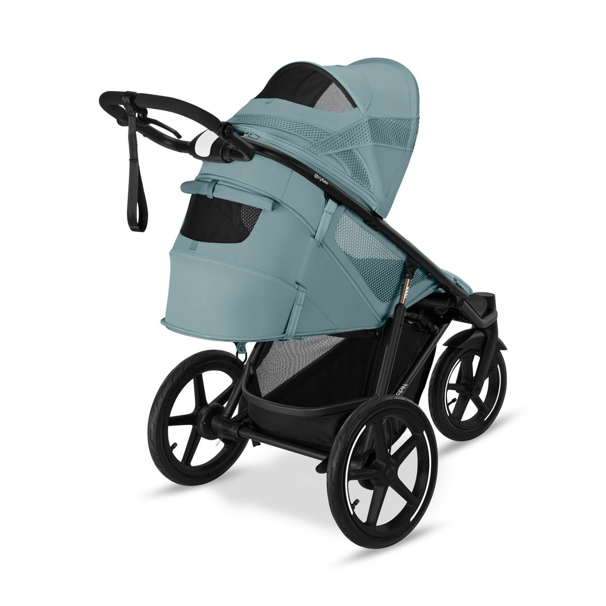 cybex Avi Spin Kinderwagen Buggy Kinderwagen Stormy Blue Sonnenverdeck sportlich - 2000580168839