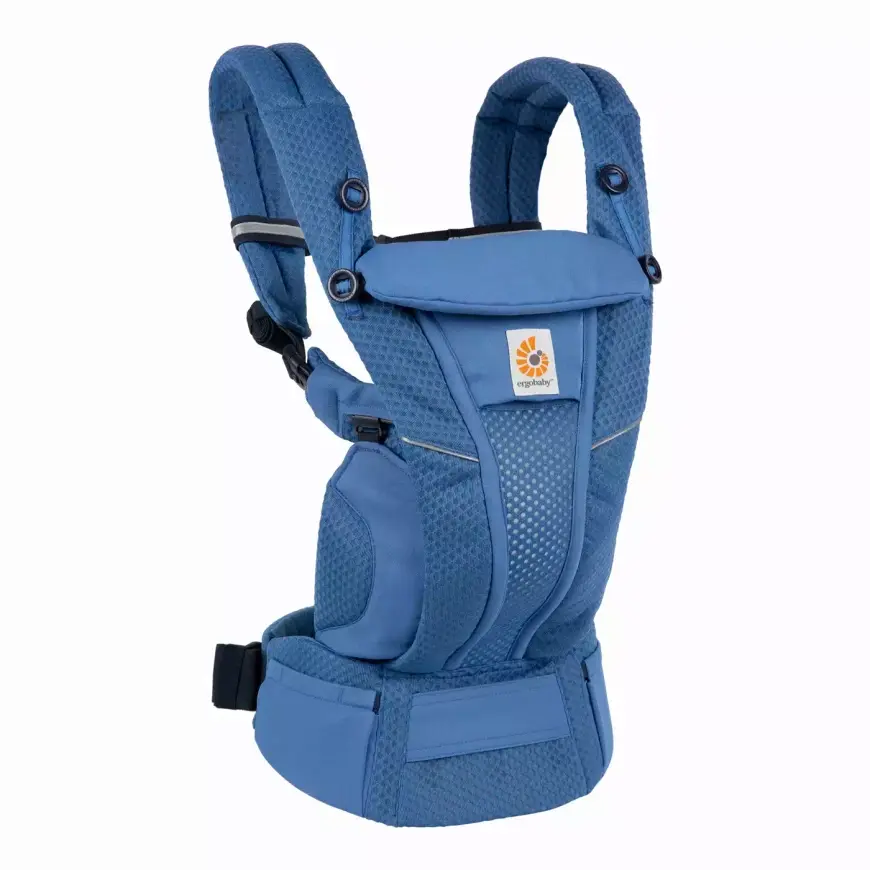 B-Ware Ergobaby Babytrage Tragesack Omni Breeze Sapphire Blue Mesh Komforttrage Kind - 2000580468274