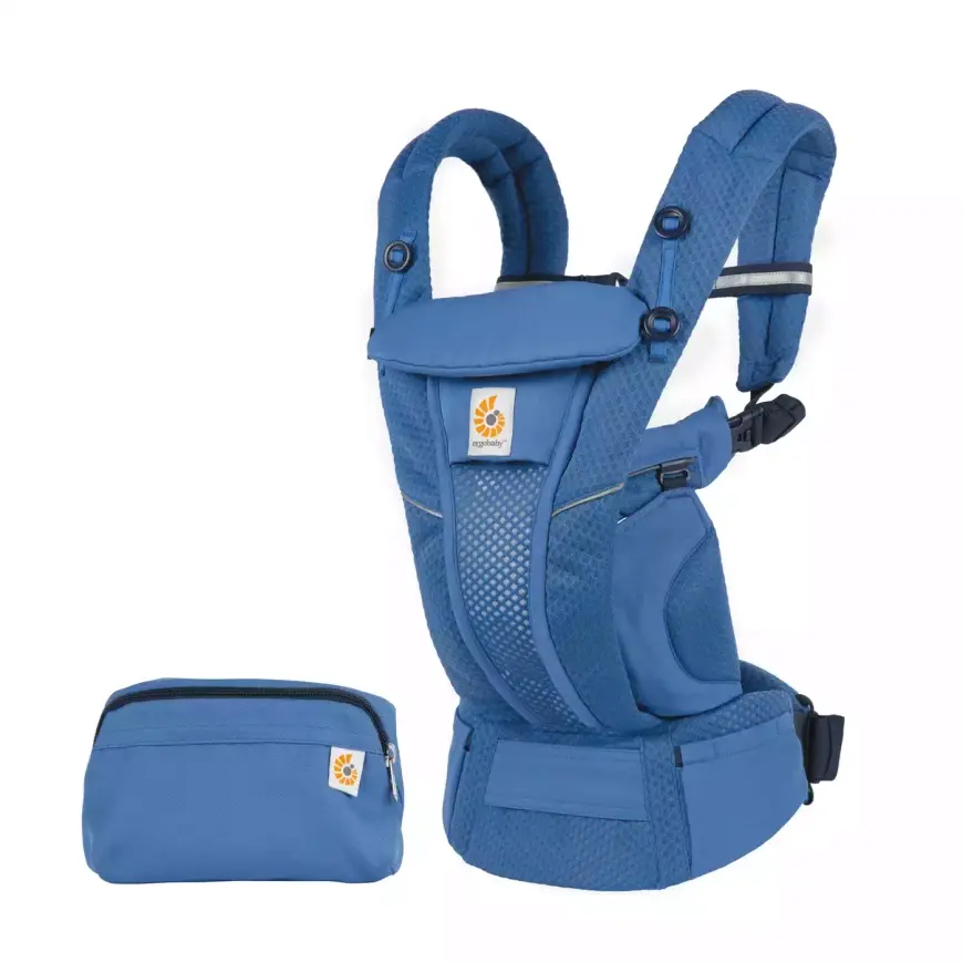 B-Ware Ergobaby Babytrage Tragesack Omni Breeze Sapphire Blue Mesh Komforttrage Kind - 2000580468274
