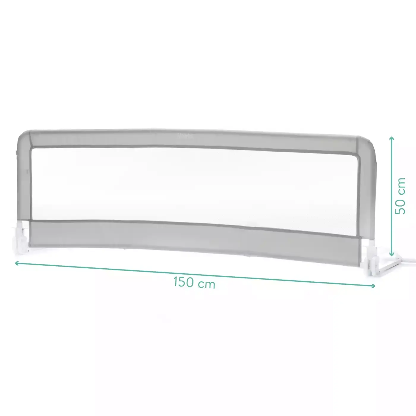 B-Ware Fillikid Bettgitter Rausfallschutz Bett Schutzgitter Klappfunktion 150x50cm Grau - 2000580512809