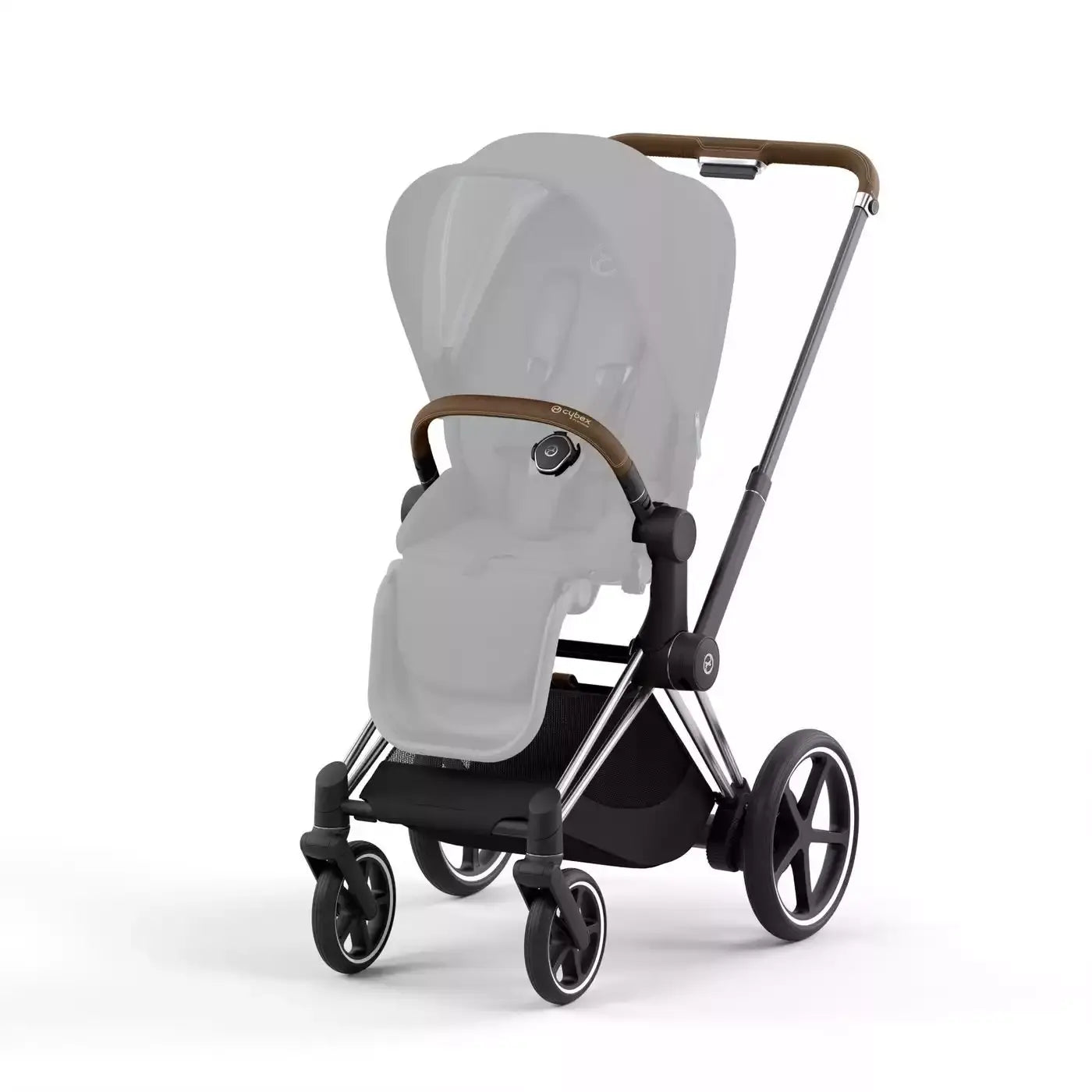B-Ware Cybex Kinderwagen Buggy Rahmen E Priam Platinum Chrome Brown Siehe Text/Foto - 2000582001103