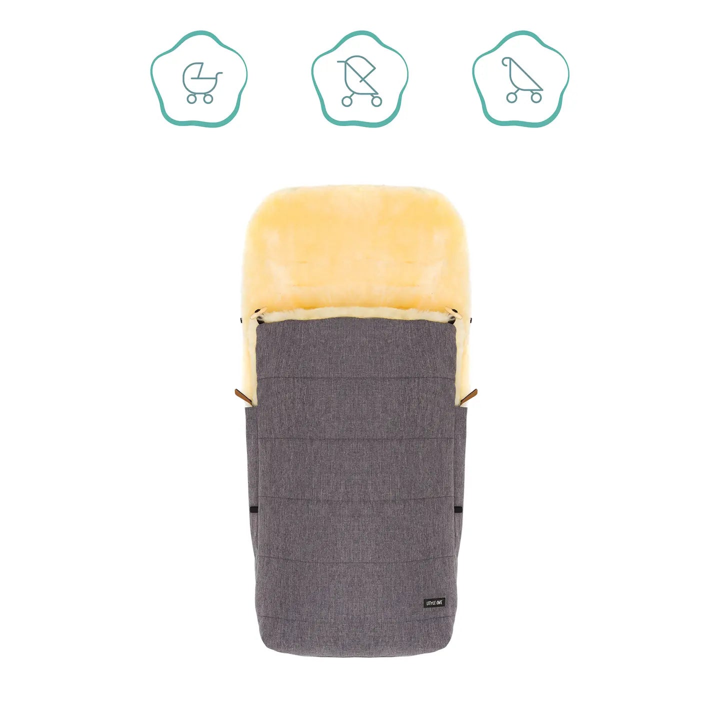B-Ware Little One Winterfußsack Kinderwagen Fußsack Buggy Sportwagen Lammfell Explore - 2000582507728