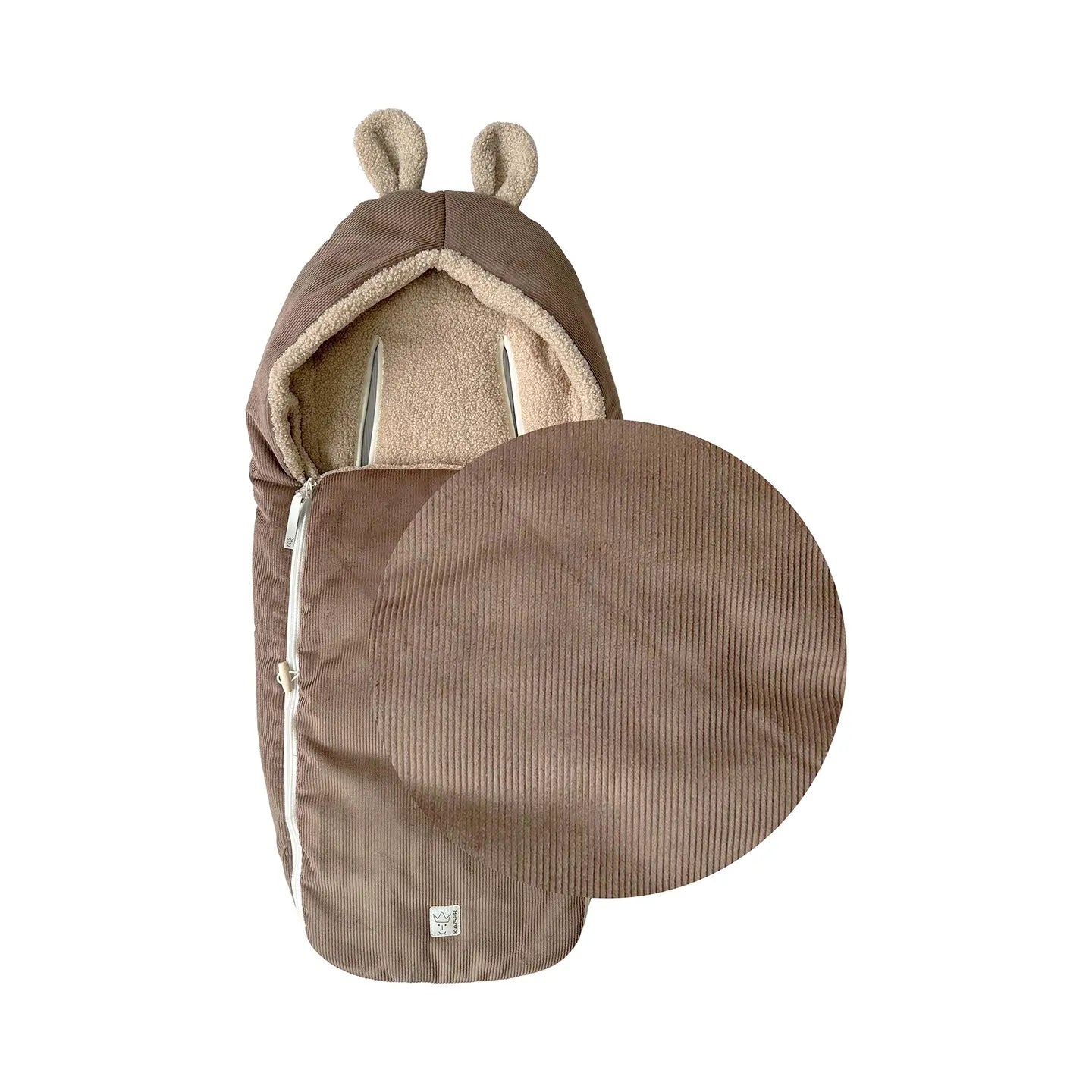 B-Ware Kaiser Hima Babyschalen Fußsack Caribou Fußsack Babywanne Cordoptik Kapuze Wind - 2000582596135