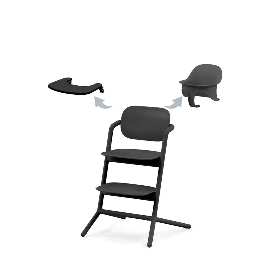 Cybex Lemo Hochstuhl Set Stuhl Kinderstuhl Stunning Black 3in1 Hochstuhl Set B-Ware - 2000582805800