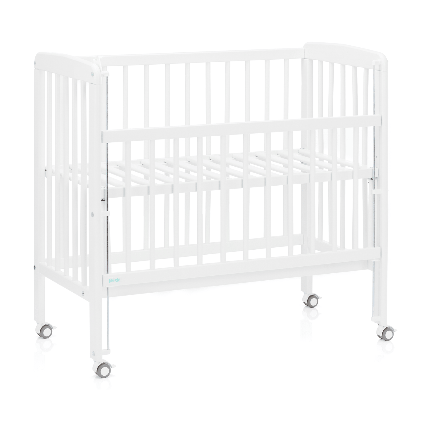 B-Ware Fillikid Beistellbett Nino Kinderbett Babybett Reisebett Höhenverstellbar Weiß  - 2000583387206