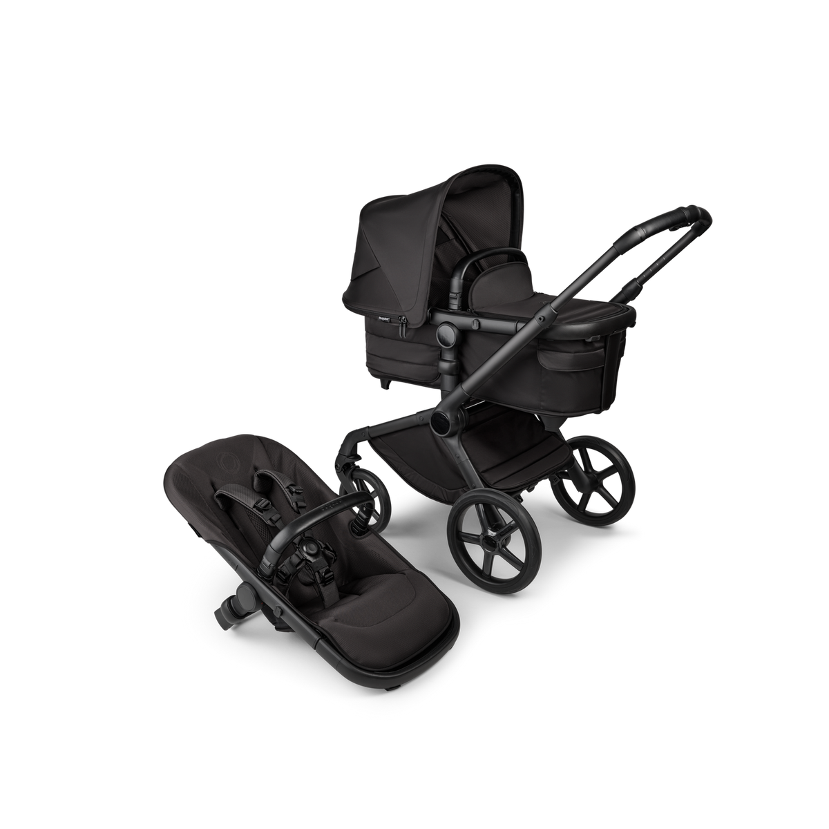 bugaboo Kinderwagen Sportwagen Fox 5 Black Moon Liegeaufsatz Sitz Komfort - 2000584097586