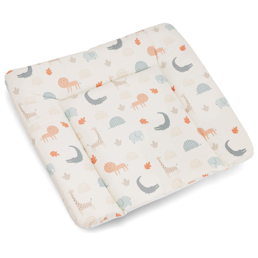 Wickelauflage Softy Wild Friends Wickelunterlage Babyauflage Tiere Baumwolle B-Ware - 2000584376902