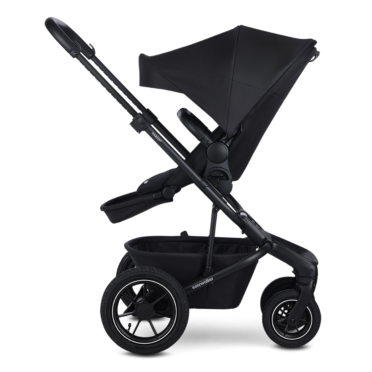 easywalker Harvey⁵ Air Kinderwagen Buggy Midnight Black Kombikinderwagen Verdeck - 2000584758838