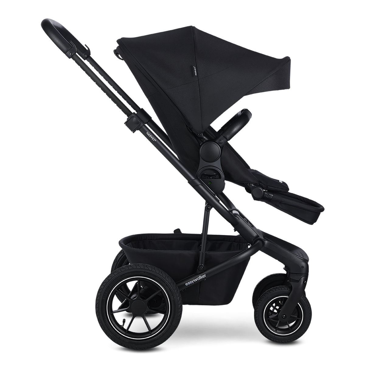 easywalker Harvey⁵ Air Kinderwagen Buggy Midnight Black Kombikinderwagen Verdeck - 2000584758838