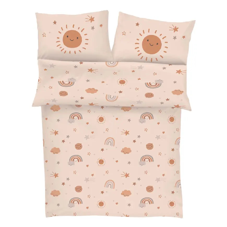 B-Ware Little One Bettwäsche Sonne & Mond 100x135 Cm Kinderbettwäsche Kissen Decke - 2000584989201