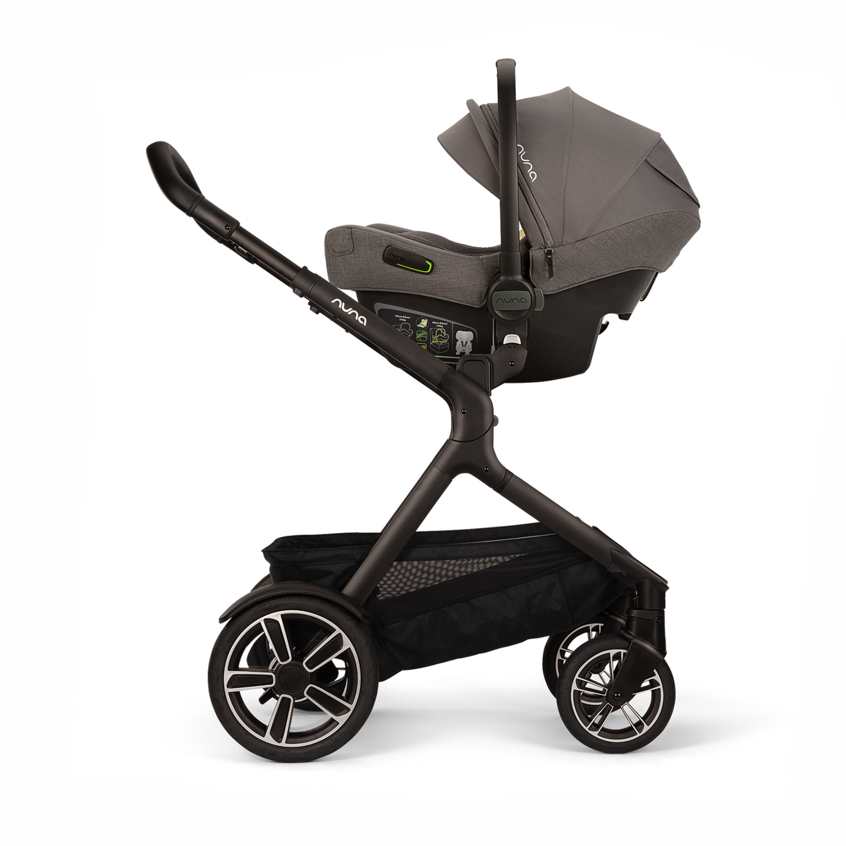 nuna Kinderwagen Buggy DEMI next Thunder grau Sportsitz Einkaufskorb Regenschutz - 2000585610258