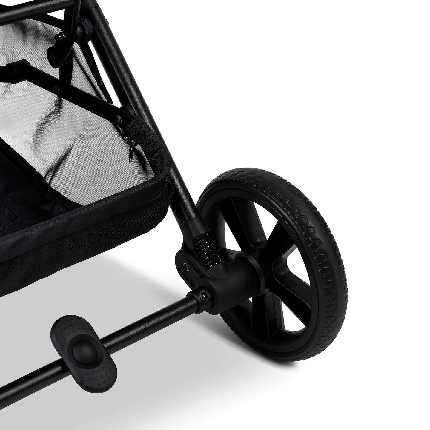 B-Ware Little One Buggy Kinderwagen Glow Xl Schwarz Black Melange Liegeposition Korb