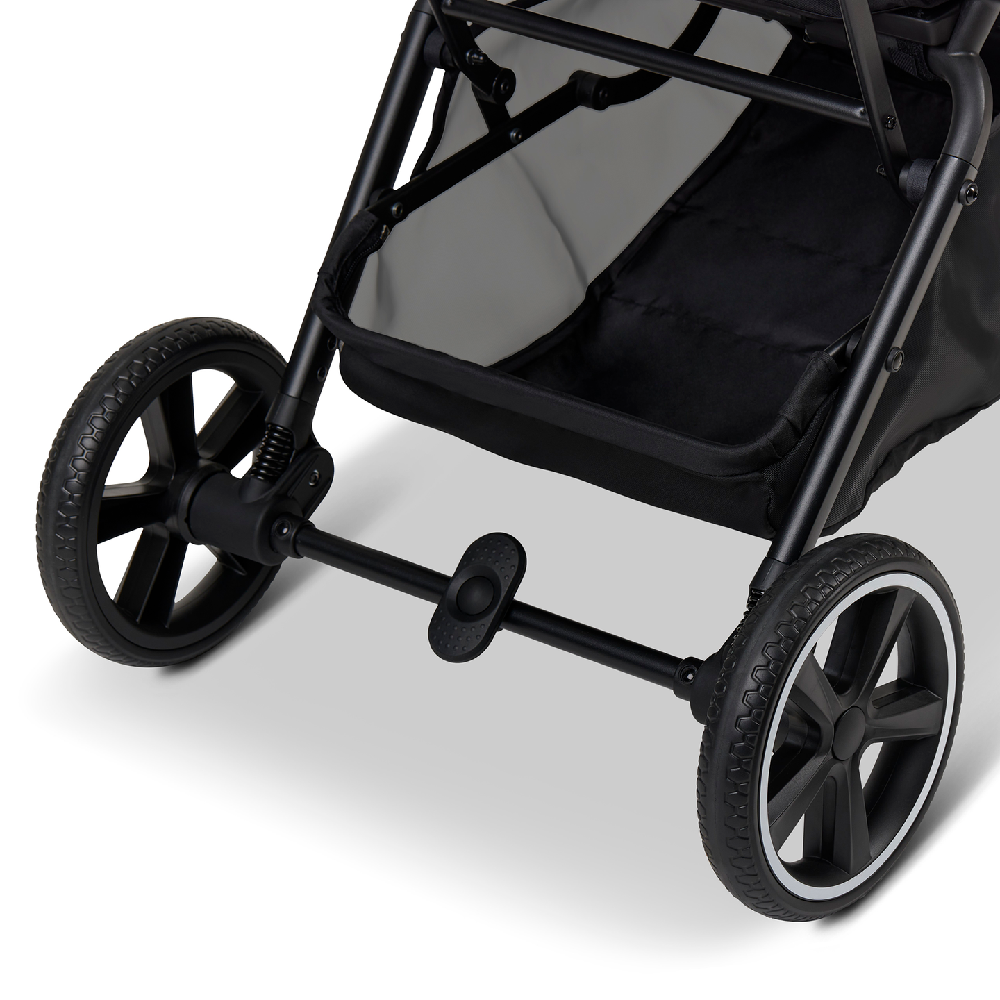 LITTLE ONE Buggy Kinderwagen Glow XL Schwarz Black Melange Liegeposition Korb - 2000585820602