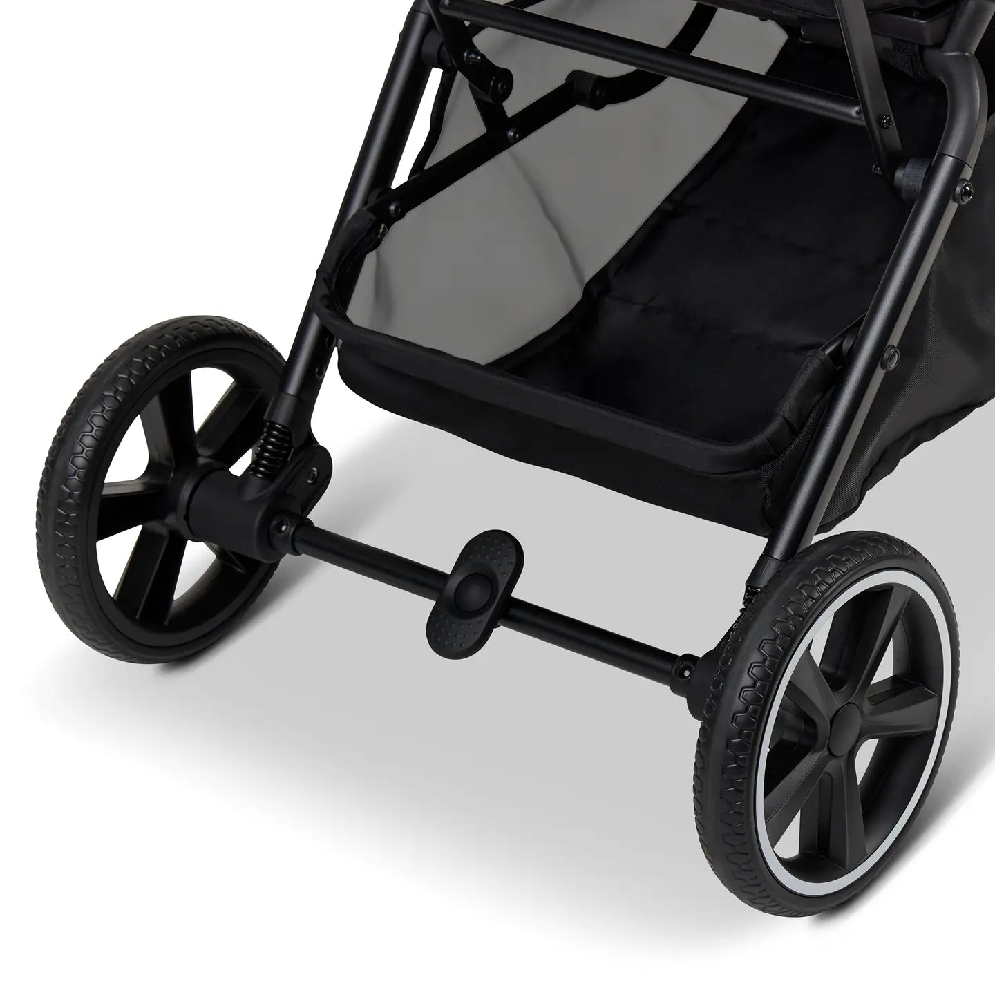 B-Ware Little One Buggy Kinderwagen Glow Xl Schwarz Black Melange Liegeposition Korb