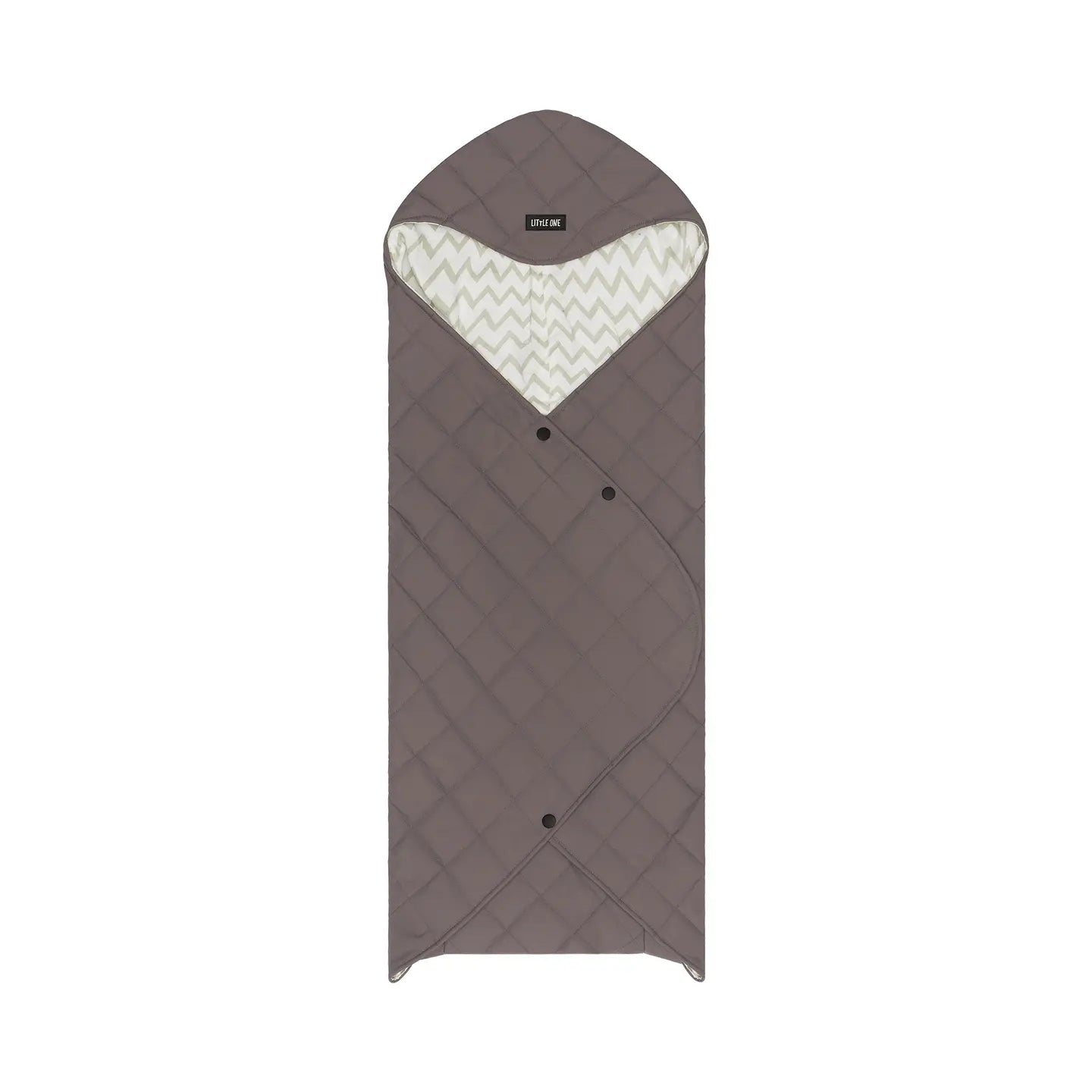 B-Ware Little One Einschlagdecke Babydecke Cozy Spring Grau Neugeborene Decke 2 Stück - 2000586302008