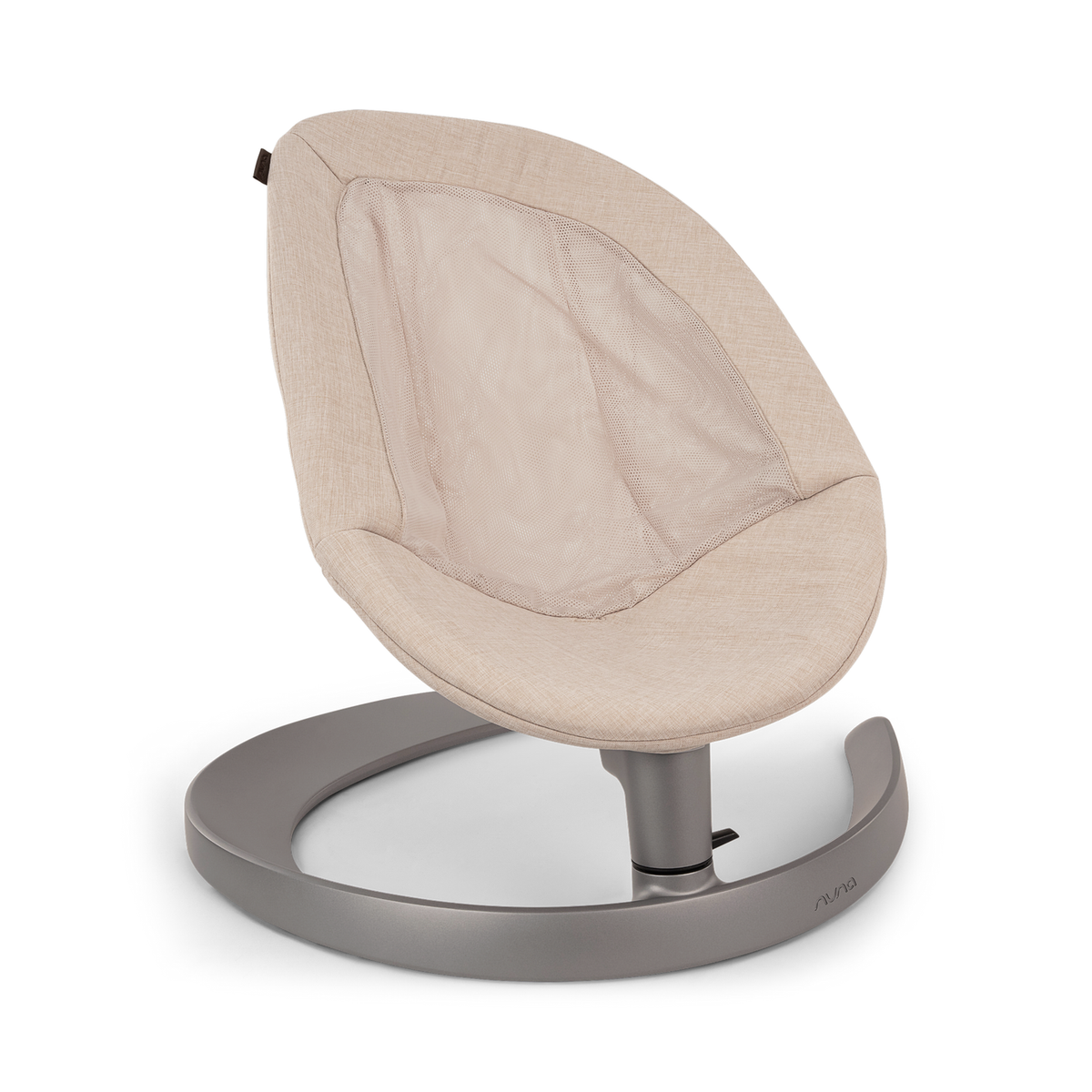 nuna Wippe Babywippe LEAF grow Cloud beige Bio Baumwolle Mesh 3 Punkt - 2000586955716