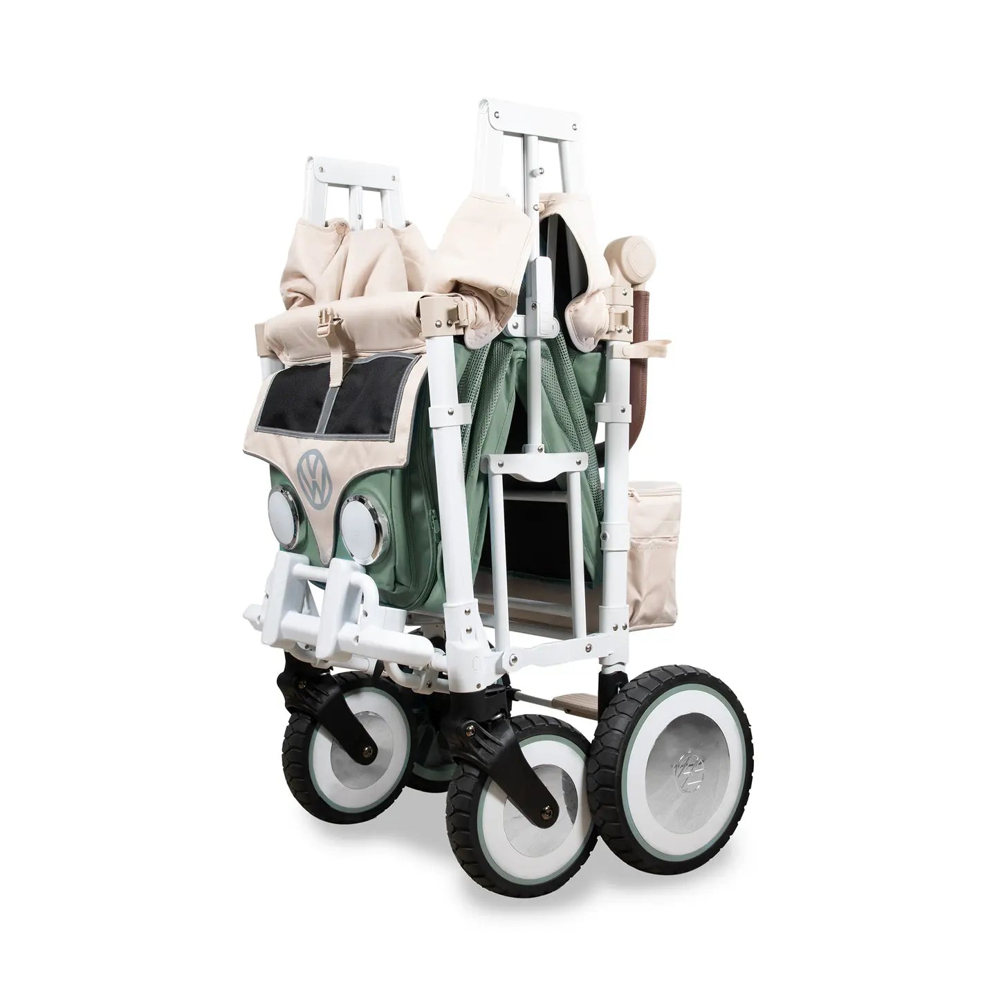 B-Ware Wonderfold Vw2 Volkswagen Kinderwagen Buggy Kinderwagen Sage Green Retro Grün - 2000587184696