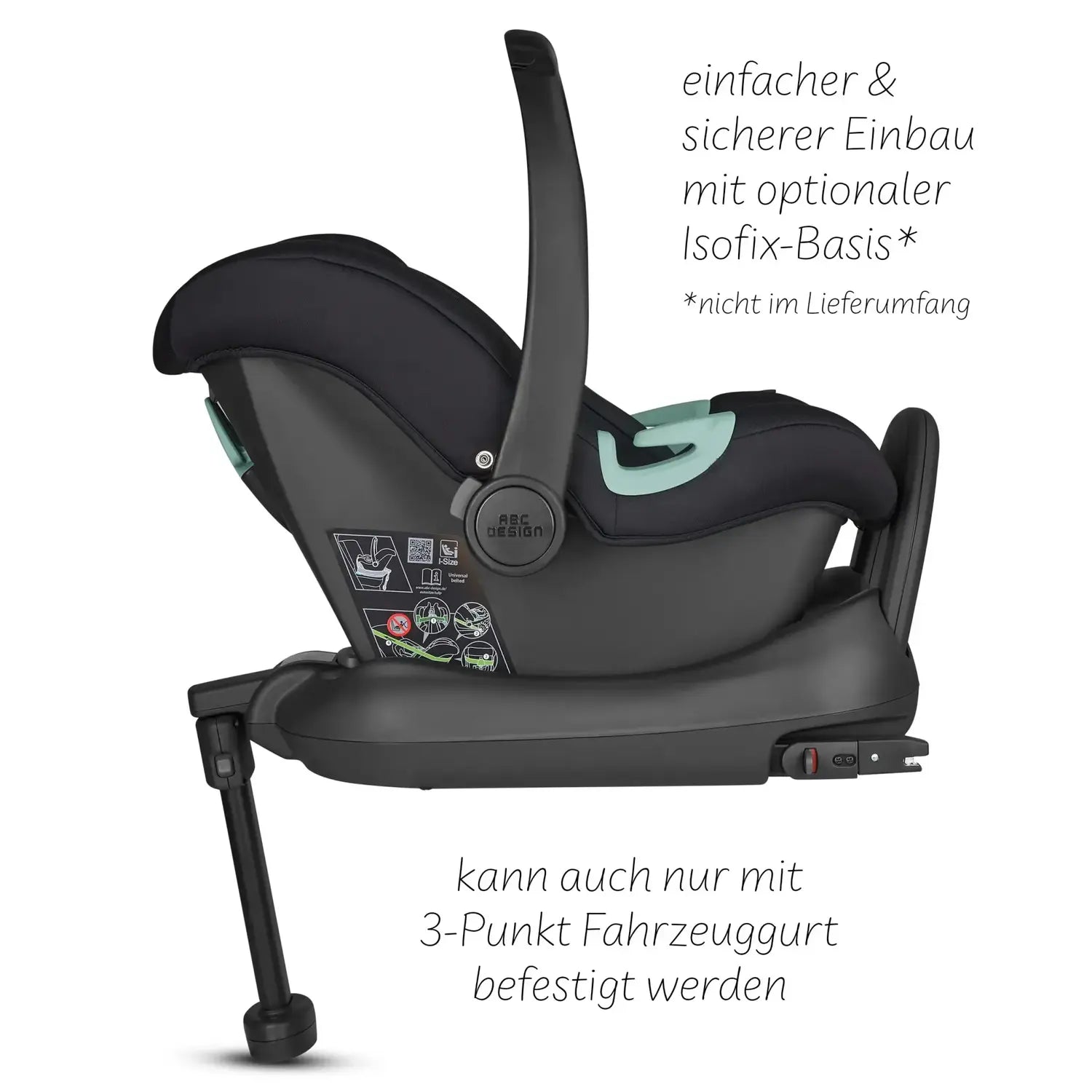 B-Ware Abc Design Babyschale Autositz Kindersitz Tulip Black Neugeborene Reise I Size - 2000587218070