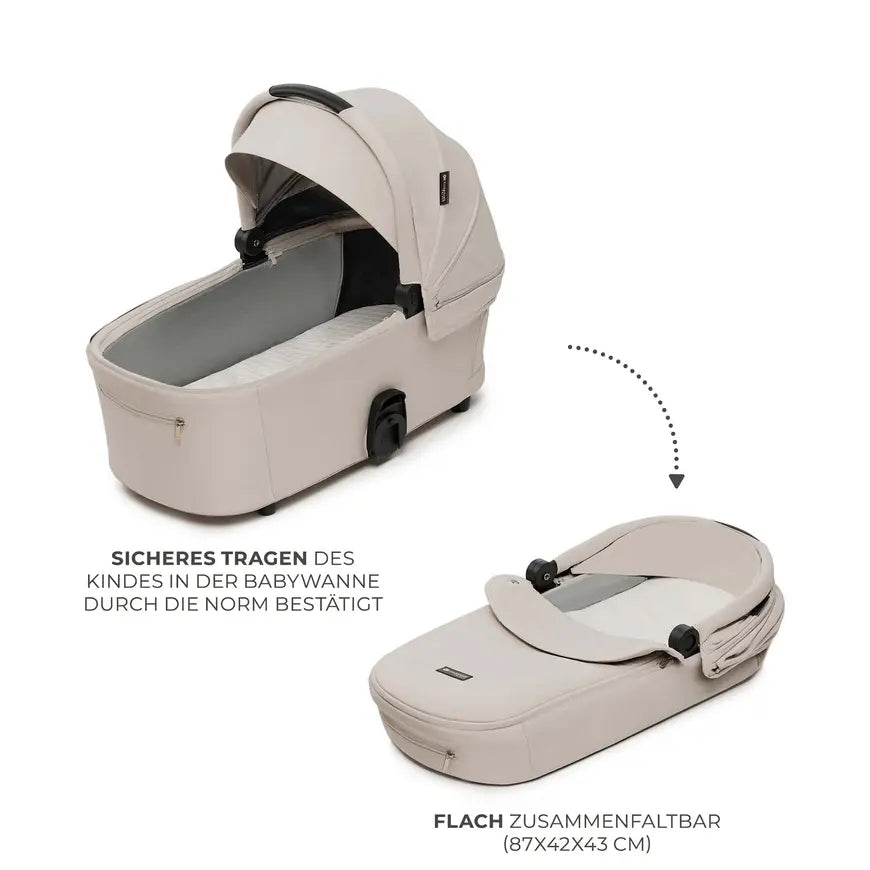 Kinderkraft Nea 2.0 Kinderwagen Buggy Babywagen Kombi Kinderwagen Soft Beige  B-Ware
