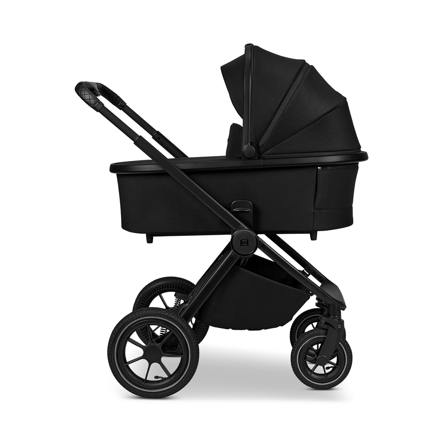 Moon Kombikinderwagen Babywagen Gio+ Edition Onyx Höhenverstellbar Luftreifen B-Ware - 2000587275011