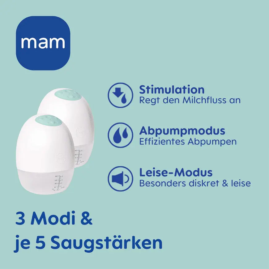 Mam Move Hands Free Doppelmilchpumpe Milchpumpe Stillpumpe Elektrisch Mobil  B-Ware