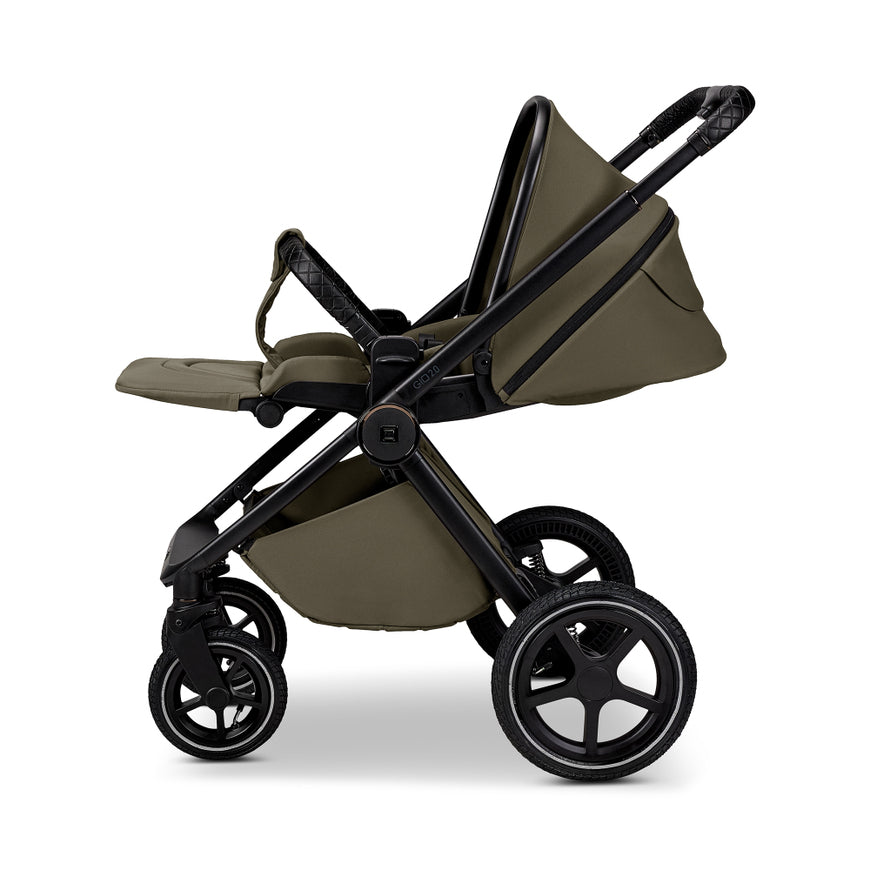 MOON Kombi Kinderwagen Babywagen GIO 2.0 Moss Grün Kinderwagen Sportsitz Wanne - 2000587275288