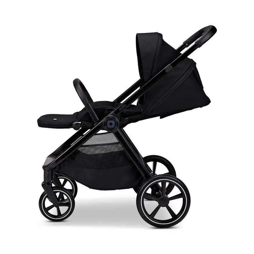 B-Ware Moon Kombikinderwagen Kinderwagen City Buggy Aura Onyx Sportsitz Babywanne   - 2000588682108