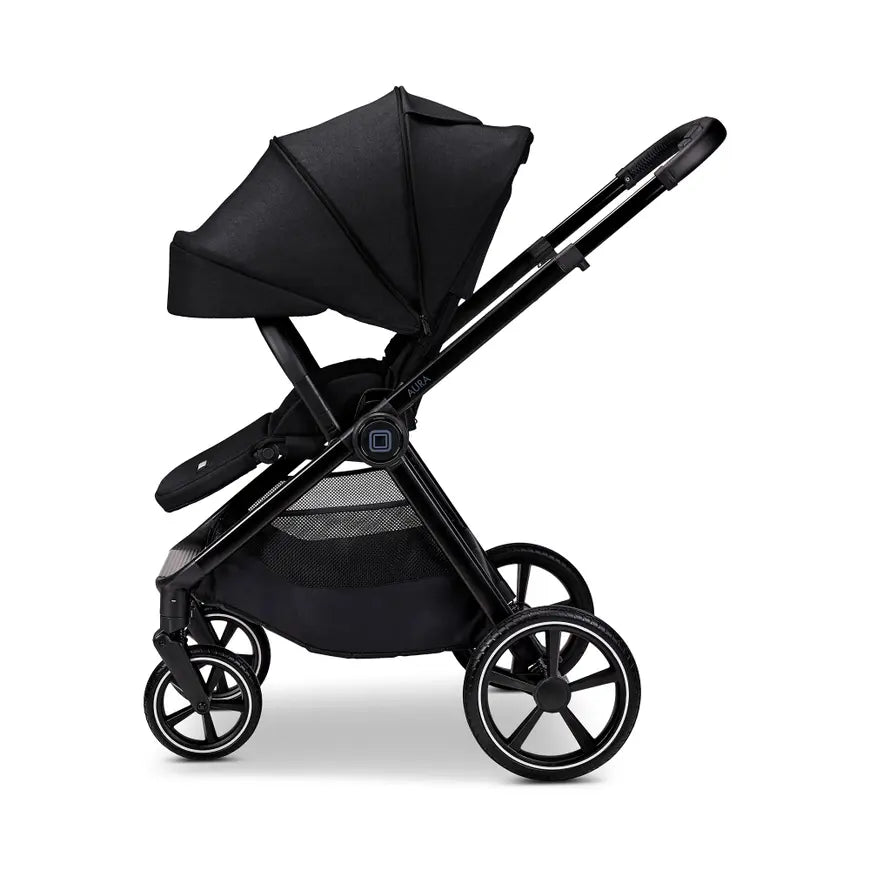 B-Ware Moon Kombikinderwagen Kinderwagen City Buggy Aura Onyx Sportsitz Babywanne   - 2000588682108