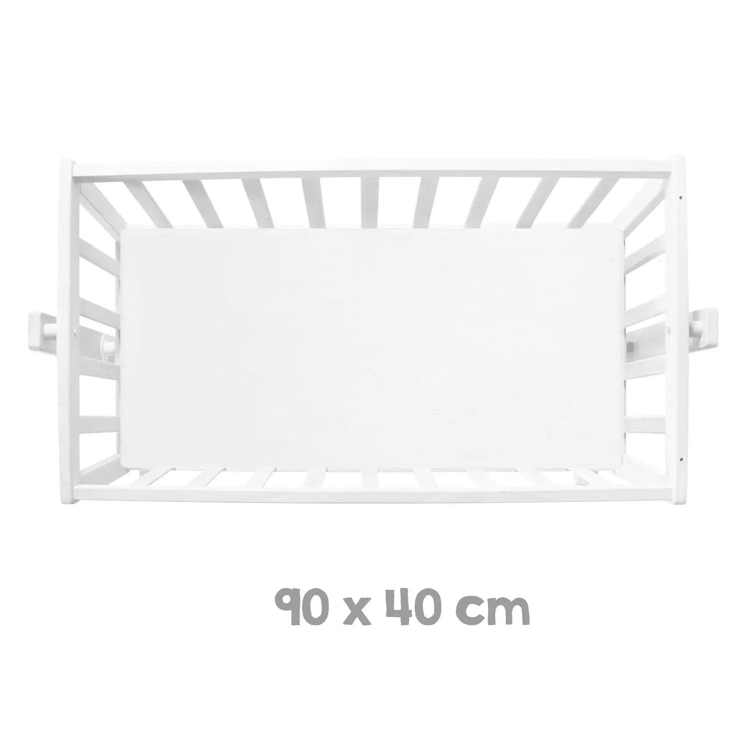 B-Ware Roba Babywiege Stubenbett Woodland Buddies Komplettset Weiß Pastellgrün 40x90636 - 4005317344706