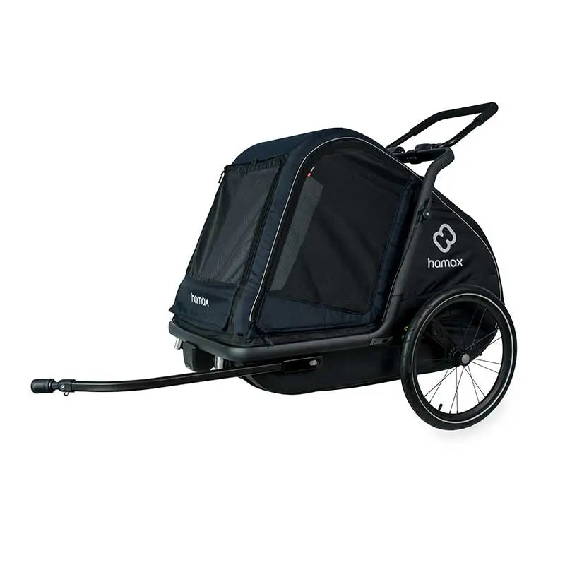 Hamax Pluto L Hundeanhänger Fahrradanhänger Hundetransporter Blau Schwarz B-Ware - 20011750090
