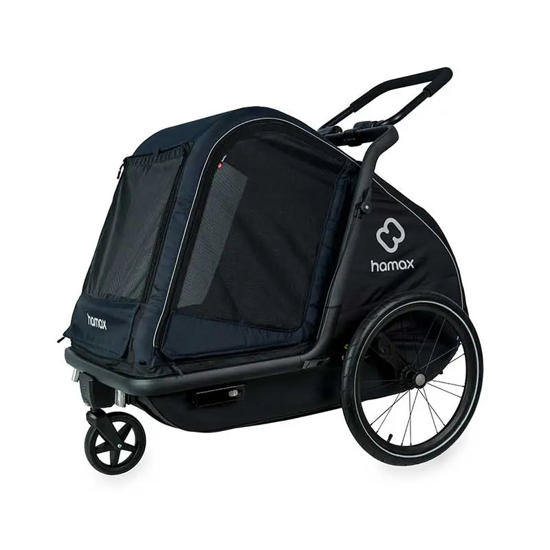 Hamax Pluto L Hundeanhänger Fahrradanhänger Hundetransporter Blau Schwarz B-Ware - 20011750090