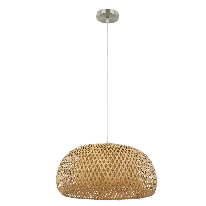 Lindby Hängeleuchte Jadwiga ø45cm Bambus E27 Pendelleuchte Lichtquelle Dimm892 B-Ware