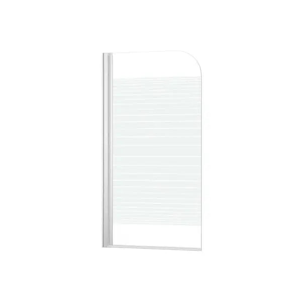 B-Ware Form And Style Duschabtrennung Badewannenaufsatz Wand Abeto Glas Streifen Weiß - 2007004936494