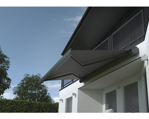 Sonnino Kassettenmarkise Markise 5x3 Inkl. Motor Fernbedienung Beleuchtung Grau B-Ware - 2007005886415