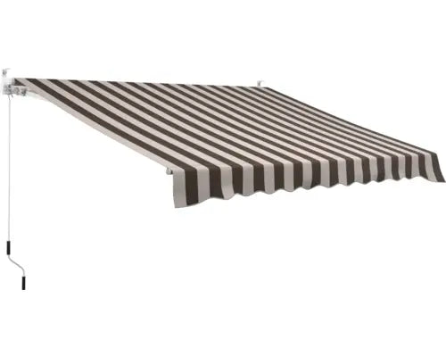 Gelenkarmmarkise Sonnenschutz Markise 3x2,5m Stoff Braun/Beige Gestell Ral 9003  B-Ware - 2007005886460