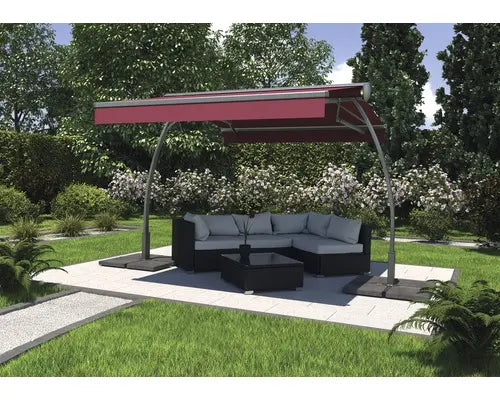 B-Ware Standmarkise Biella Markise Sonnenschutz 3,95x3 Stoff Bordeaux Siehe Text/Foto - 2007006391970