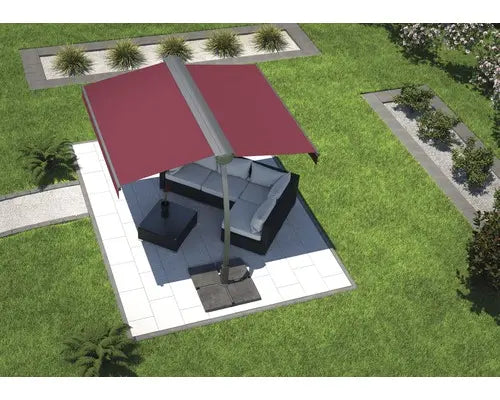 B-Ware Standmarkise Biella Markise Sonnenschutz 3,95x3 Stoff Bordeaux Siehe Text/Foto - 2007006391970