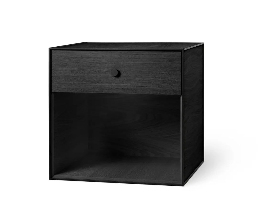 Audo Copenhagen Frame 49 Modul Nachttisch Kommode Schublade Esche Schwarz  B-Ware - 20243141