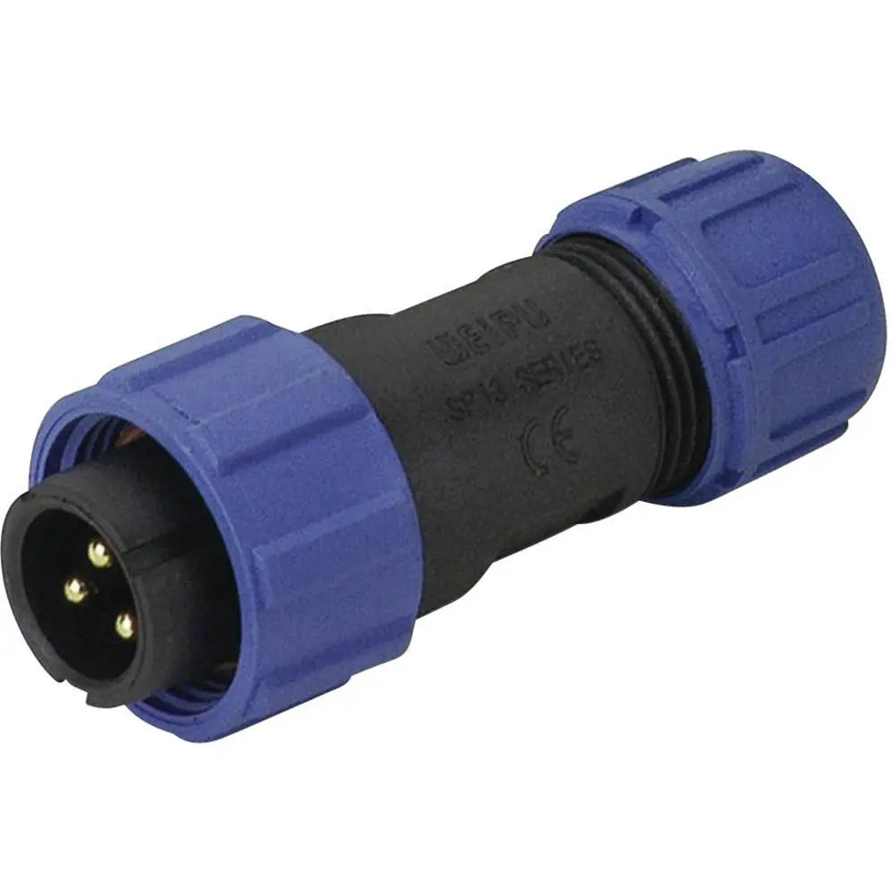 B-Ware Weipu Rundstecker Stecker Verbinder Sp13 Schwarz 6 Pol 25 Stück - 2050001514196