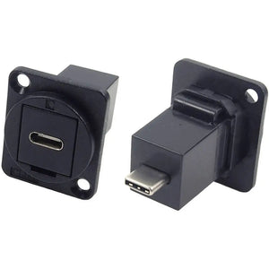 B-Ware Cliff Adapter Buchse Xlr Usb C Adapter Einbau Schwarz Kunststoff Ro Hs 4 Stück