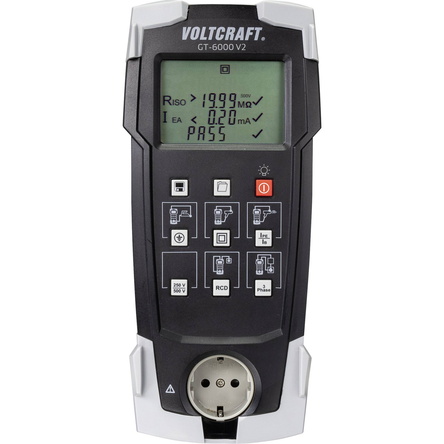 Voltcraft Gerätetester Prüfgerät Gt 6000 V2 Tester Kalibriert Iso B-Ware - 2050007266563