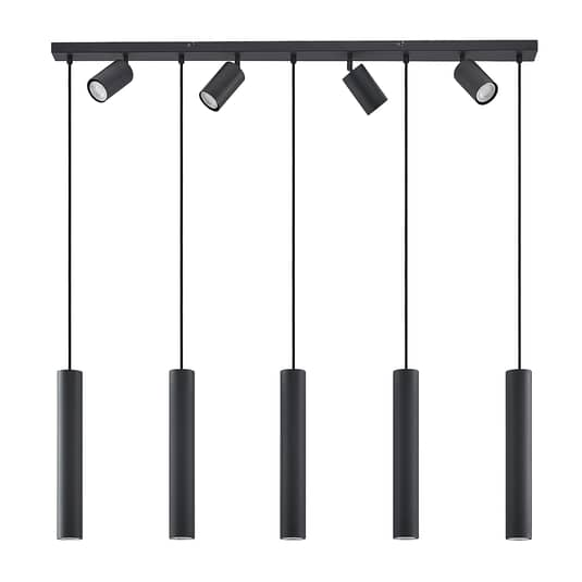B-Ware Lindby Sanad Hängeleuchte Deckenlampe Pendelleuchte Lampe 9 Flg Gu10 Schwarz