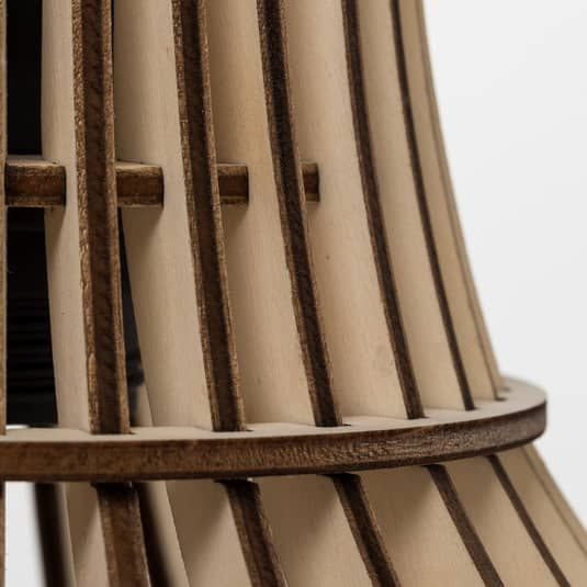 Euluna Hängeleuchte Barrel 2 Fl. Holz Hängelampe Deckenlampe Lampe Leuchte E27 B-Ware - 11815247239782